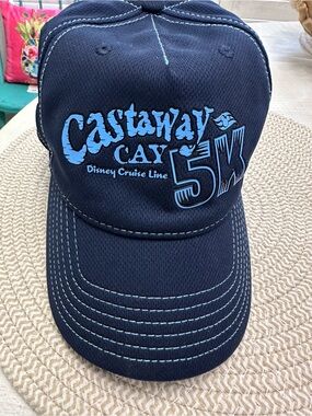 Disney Castaway Cay 5K Navy Blue Cap
